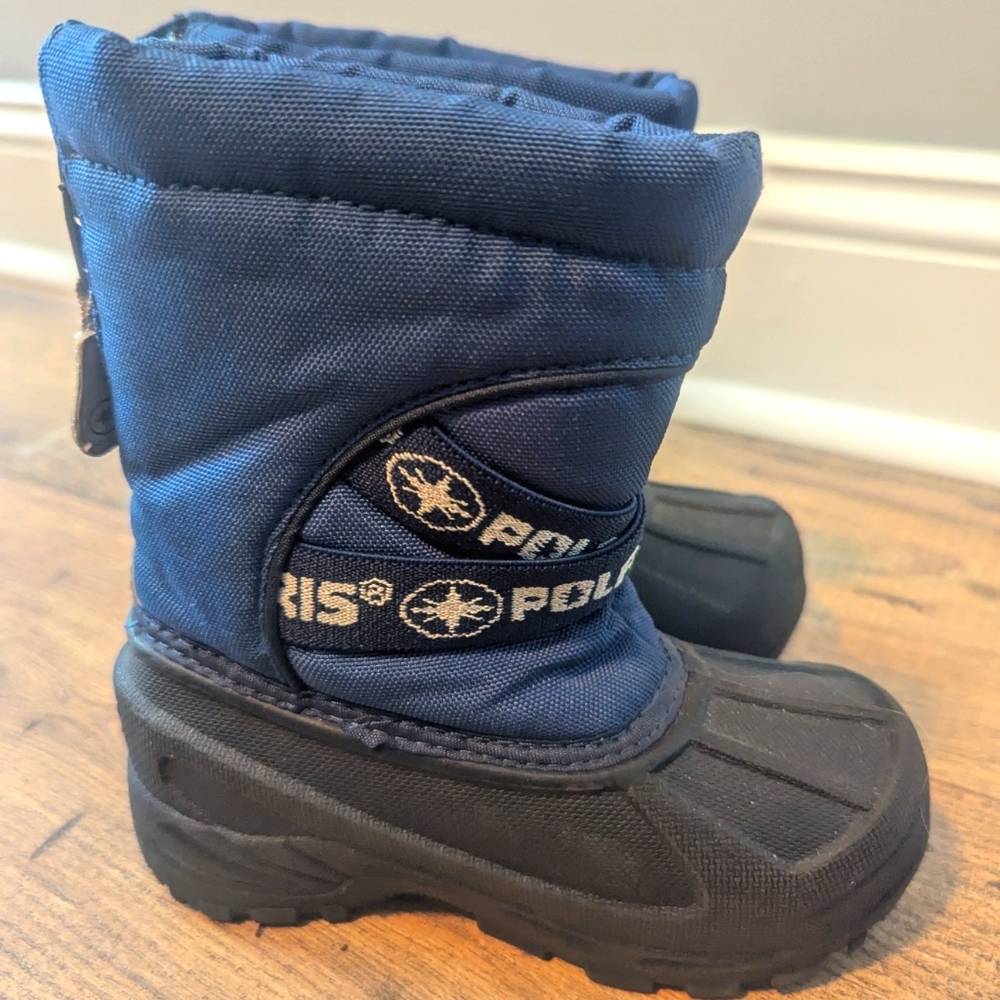 Polaris Navy toddler snow boots size 8